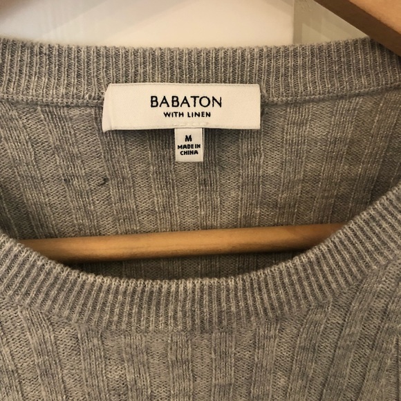 Babaton Heather Grey Sweater Size M - Picture 2 of 3